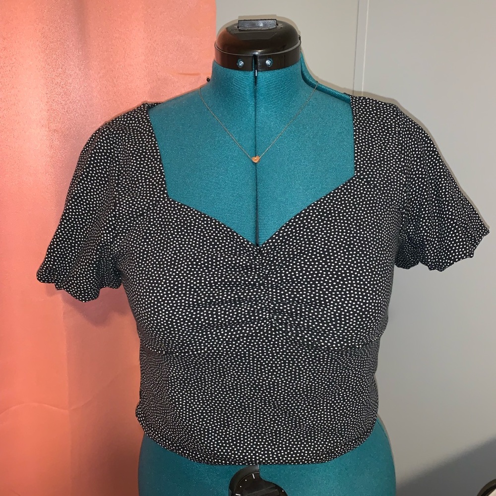 Wild Fable Polka Dot Crop Top
